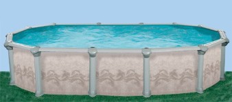 Каркасные бассейны Овальной формы Гибралтар-Овал 7,3м. х 3,7м.