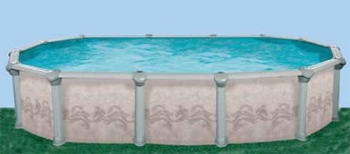 Каркасные бассейны Овальной формы Гибралтар-Овал 7,3м. х 3,7м.