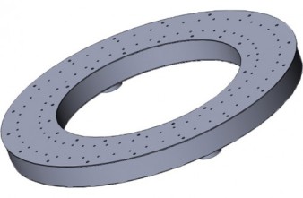 Аэромассажное кольцо плитка модель КА.01.1 нержавеющая сталь