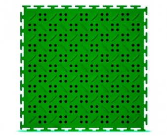Дренажное модульное покрытие Canal зелёный  Размер: : 375 x 375