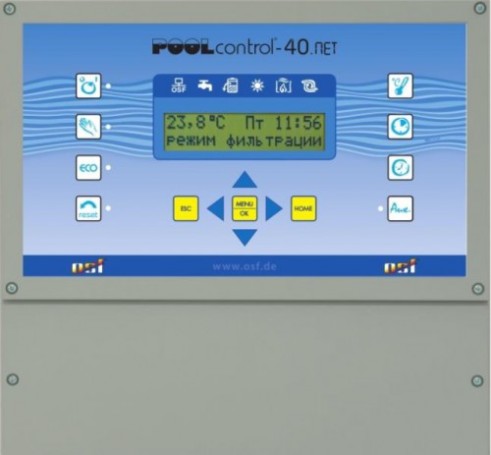 Блок управления фильтрацией с встроенным контролем PC-40.NET с доступом через интернет арт 310.000.0565