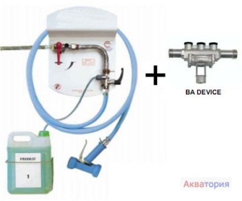 Гигиенический блок PROKLYN с устройством BA и проволочной решоткой 5 литров LB991215BA