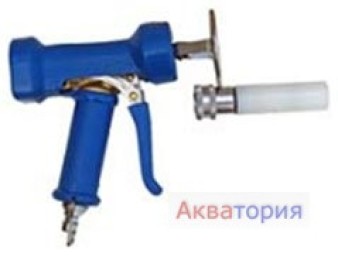 Голубой Пульверизатор с мыльной трубкой-фурмой Код LB070119EMLP/C