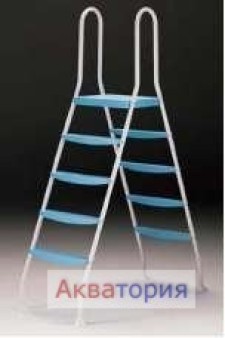 Лестница для надземного бассейна из алюминия Арт. 00033