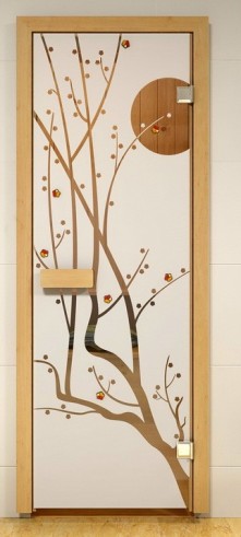 Двери для саун "ALDO" (Россия) Сакура