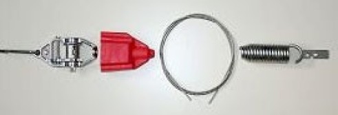 1 храповик; 1 пружина. Cтопорная пластина. Трос 4мм. (26м) Арм. 001-0043