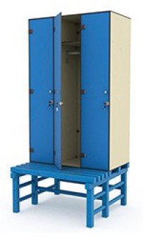 Шкаф 3-1 + скамья-подставка  арт. 040-1819