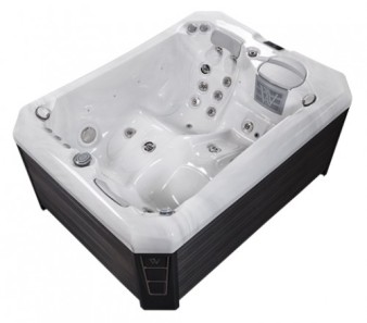 Спа бассейн Wellis Manhattan 28 форсунок 2 места 210 х 153 х 85 см Фонтан Посветка Электронагреватель фильтр