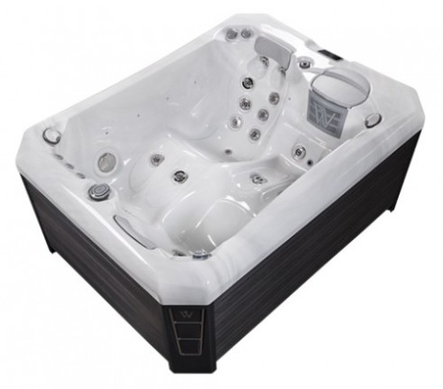 Спа бассейн Wellis Manhattan 28 форсунок 2 места 210 х 153 х 85 см Фонтан Посветка Электронагреватель фильтр