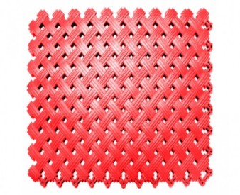 Дренажное модульное покрытие Aqua  красный  Размер 340 х 340 мм