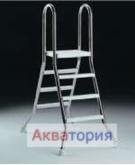 Лестница для надземного бассейна из нержавеющей стали Арт. 05520