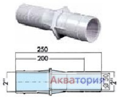 Трубы прохода сквозь стены бассейна HAYWARD 3350 Арт 1003029