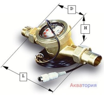 Водомеры с резьбой meters серия HB 13мм Код 9900402001, 9900402006 