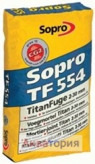 SOPRO TF 554 TITAN CG2ArW быстросхватывающая затирка для швов 3-30мм
