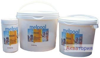 Хлор стабилизированный Melspring 1009130, 1 кг Melpool 50/20