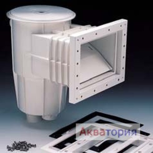 Скиммер 15 л со стандартным раструбом для пленочного бассейна, квадратная крышка, крепление на шурупах 06472 Astral