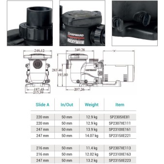 Насос с префильтром Hayward Max Flo XL SP2307XE113 (380 В, 12.8 м3/ч, 0.75 HP)